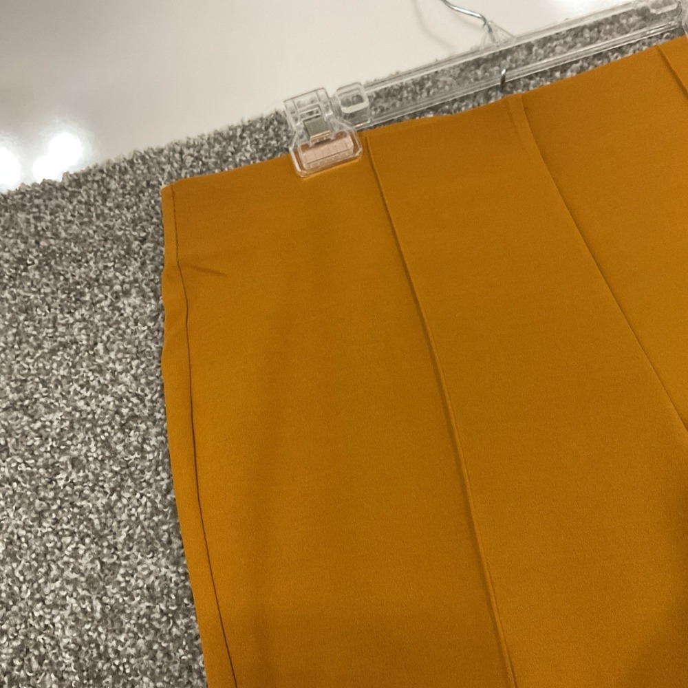 VTG 90's New York Clothing Company Mustard Yellow Bootcut Trousers Pants 14‎ - Picture 3 of 10